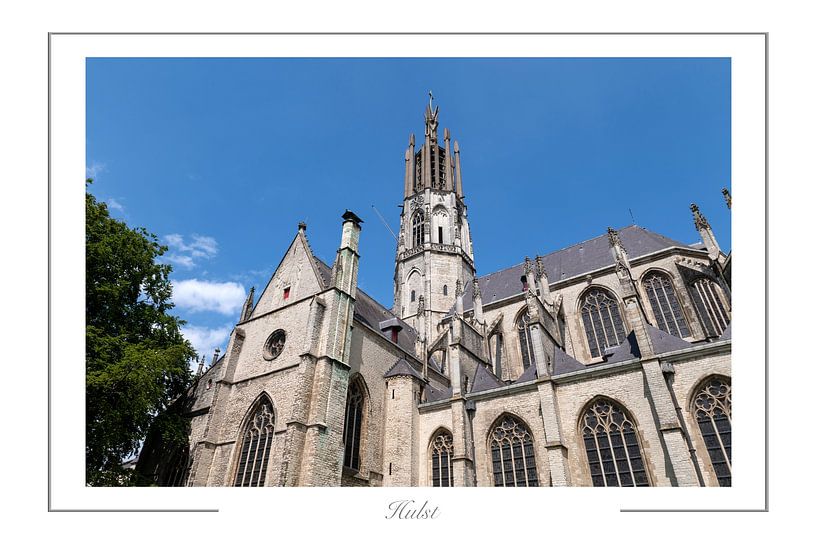 Hulst Zeeland Nederland Sint-Willibrordusbasiliek van Richard Wareham