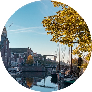 Pittoresk Delfshaven in de herfts