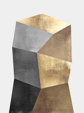 Gouden geometrie 6 van Vitor Costa