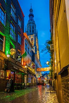 Breda Stadt bei Nacht