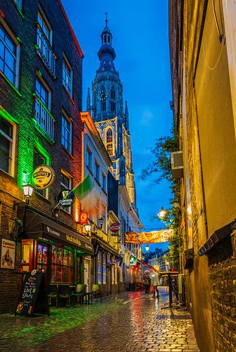 Breda Stadt bei Nacht von Jos van de Pas