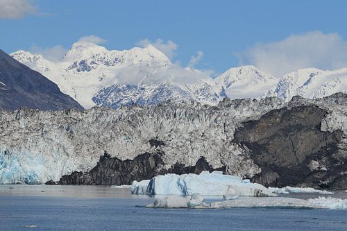 Le glacier Columbia dans le détroit du Prince William, dans les montagnes Chugach de l'ouest de l'Al