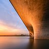 Verlengde Waalbrug bij zonsondergang - Nijmegen van Jeroen Lagerwerf