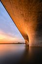 Verlengde Waalbrug bij zonsondergang - Nijmegen van Jeroen Lagerwerf thumbnail