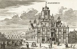 Coenraet Decker, View of Delft Town Hall, 1678 - 1703