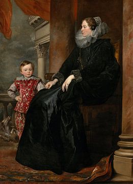 Genuees Edelvrouw en Haar Zoon, Antoon van Dyck