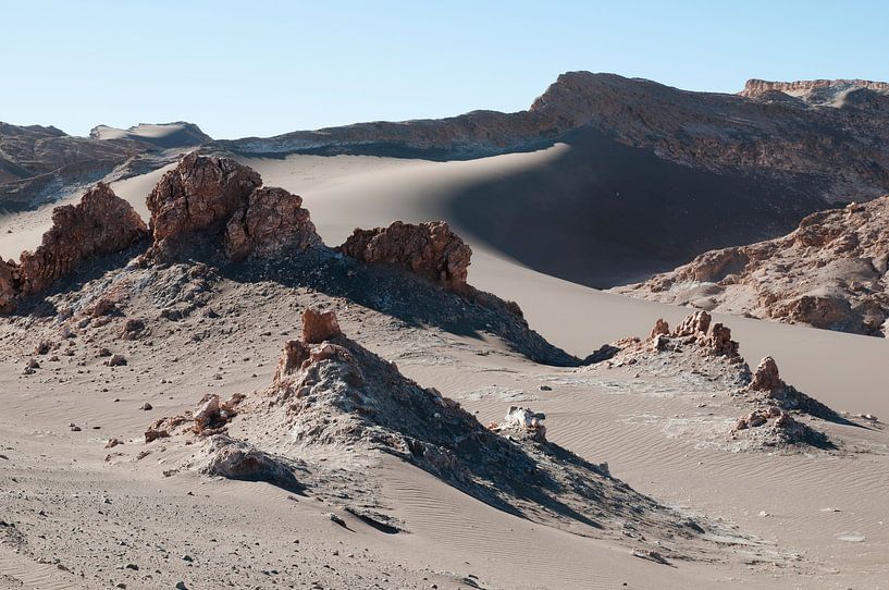 Woestijnlandschap in San Pedro de Atacama, Chili van Marja van Noort
