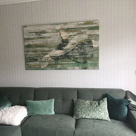 Customer photo: Silence green by Atelier Paint-Ing, on canvas