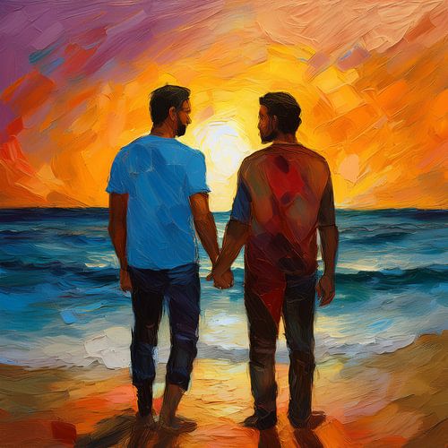 Mannenliefde aan zee