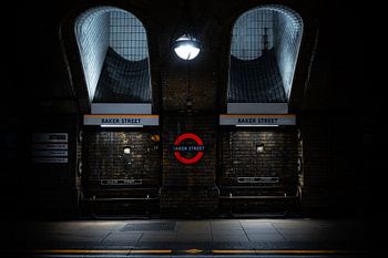 Ouderwets metrostation Baker street