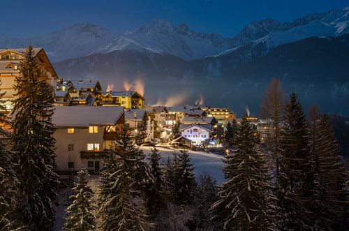 Serfaus in den Abend