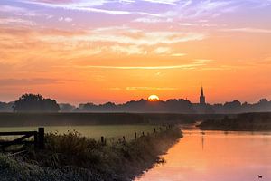 Lever du soleil à Heeswijk
