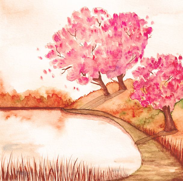 Cherry Blossom Dream by Silvia Van Mazijk
