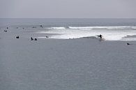 Surfers aan het strand van Malibu van Henk Alblas thumbnail