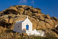 Kirche auf Mykonos, Griechenland von Adelheid Smitt Miniaturansicht