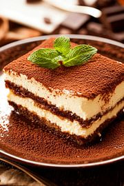Tiramisu classique au goût de chocolat sur Poster Art Shop