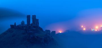Brouillard autour de Corfe Castle