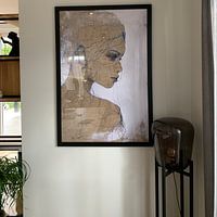 Klantfoto: 'Bashful Blue' van Kim Rijntjes, als ingelijste fotoprint