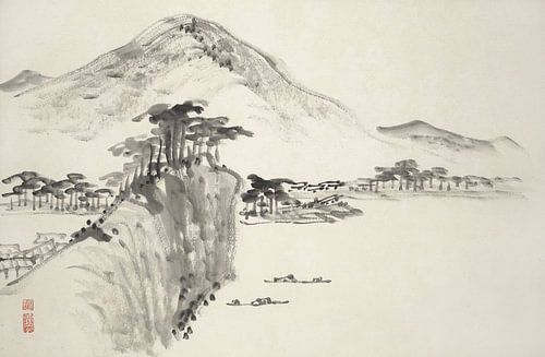 Hine Taizan - motif from "Album with fifteen ink paintings"