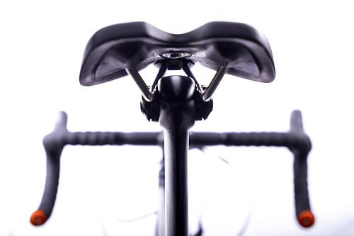 Details of the cyclist bike "saddle and handlebar "