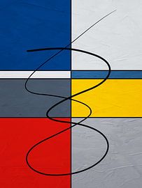 ART ABSTRAIT GÉOMÉTRIQUE MODERNE ET COLORÉ sur Online Arts