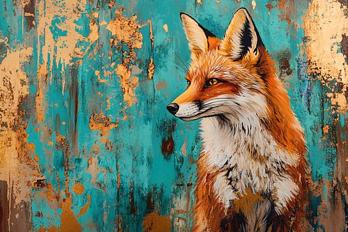 Portrait artistique d'un renard