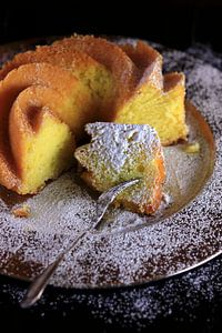 Gebäck mit Puderzucker