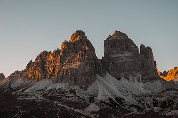 Zonsondergang in de Dolomieten van Kajra Vandendriessche