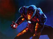 Iron Man Schilderij van Paul Meijering thumbnail