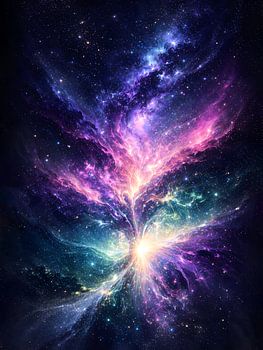 Celestial Nebula Birth Of Cosmic Light