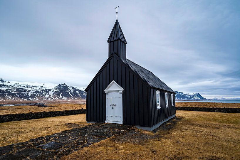 Budir Zwarte Kerk op Snaefellsnes, IJsland van ViaMapia