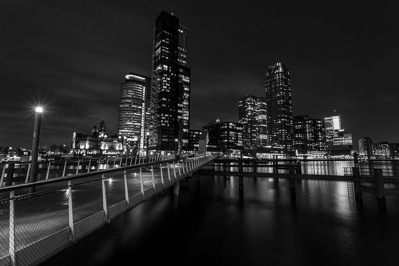 Rotterdam 's avonds van Albert Mendelewski