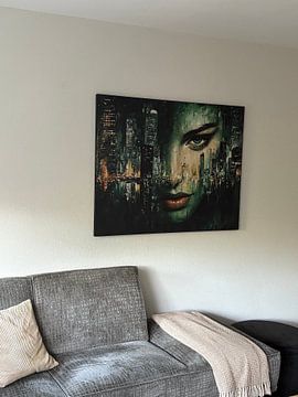 Klantfoto: Vrouw Gezicht van Blikvanger Schilderijen