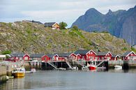 Noorse vissershuizen. von Edward Boer Miniaturansicht