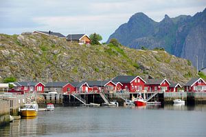 Noorse vissershuizen. van Edward Boer