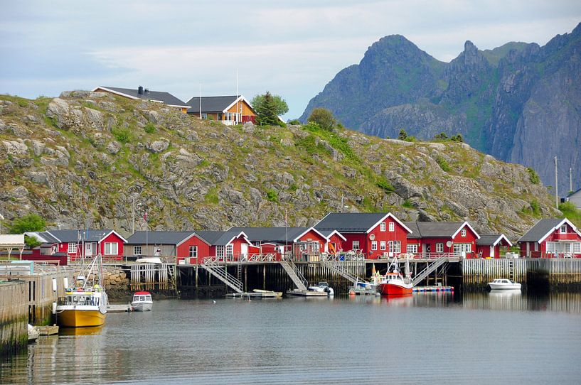 Noorse vissershuizen. von Edward Boer