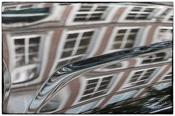 Spiegelung des Autos