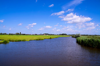 Nederlands landschap in Zuid Holland