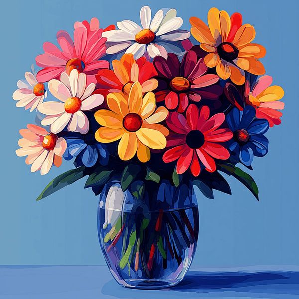 Fleurs dans un vase par Ellen Novara-da Lima