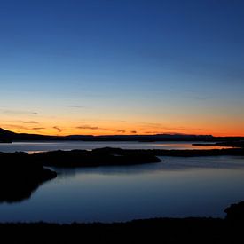 Sunset Myvatn Iceland van Mathieu Denys