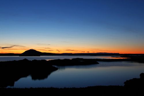 Sunset Myvatn Iceland