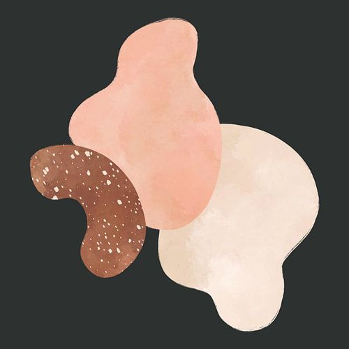 Abstrakte Collage, Aquarell