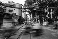 Busy street in Hanoi, Vietnam