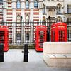 Telephone booths in London by Johan Vanbockryck