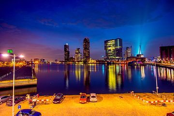 Rotterdam Skyline, slinent night