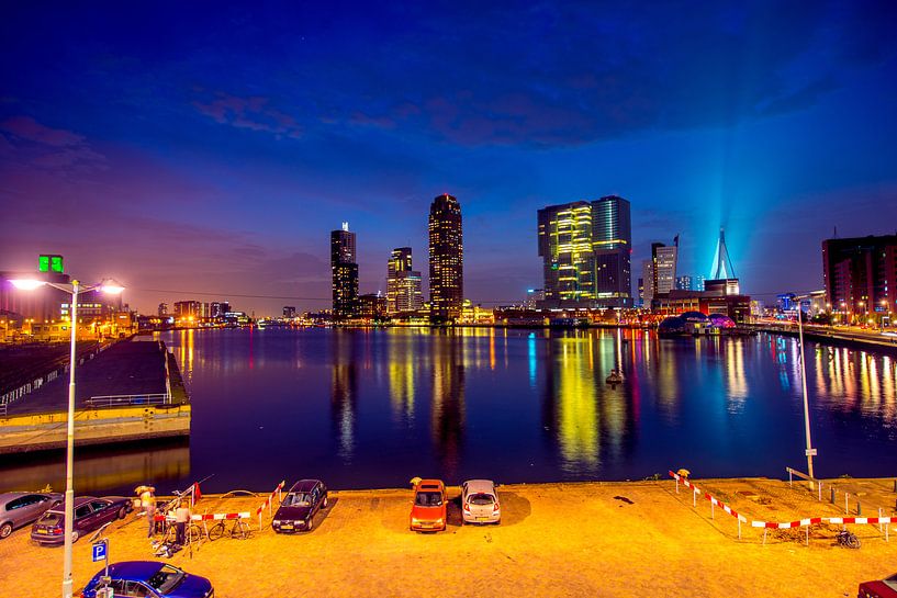 Rotterdam Skyline, slinent night par jelmer ten hoeve
