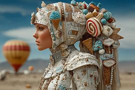 surrealistisches Porträt Frau