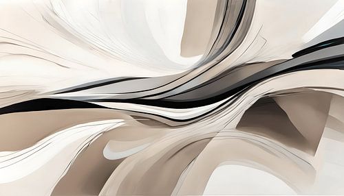 Peinture abstraite calme