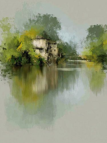 Autumn light on the house