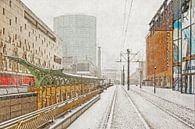 Winterbild Koopgoot von Frans Blok Miniaturansicht